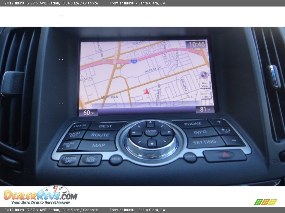 2012 Infiniti G 37 x AWD Sedan Blue Slate / Graphite Photo #10