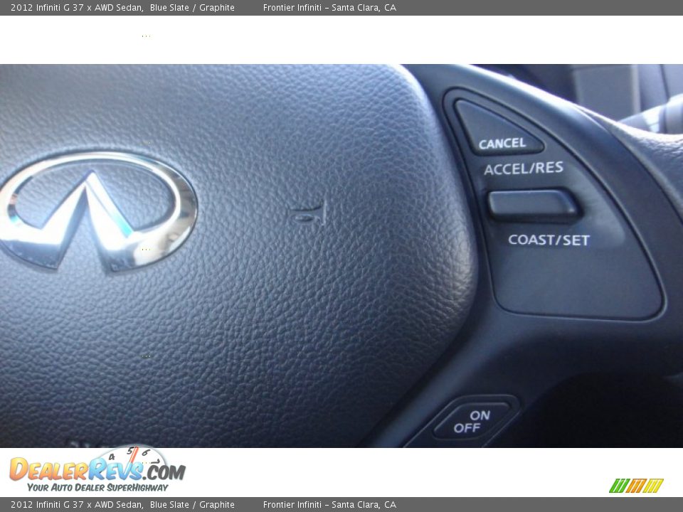 2012 Infiniti G 37 x AWD Sedan Blue Slate / Graphite Photo #14