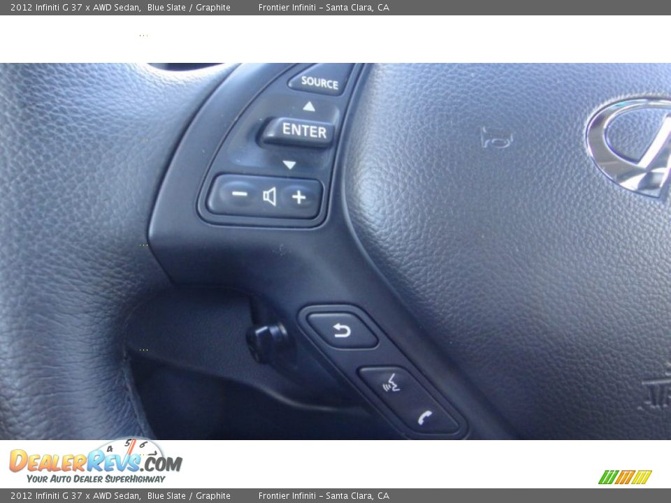 2012 Infiniti G 37 x AWD Sedan Blue Slate / Graphite Photo #15