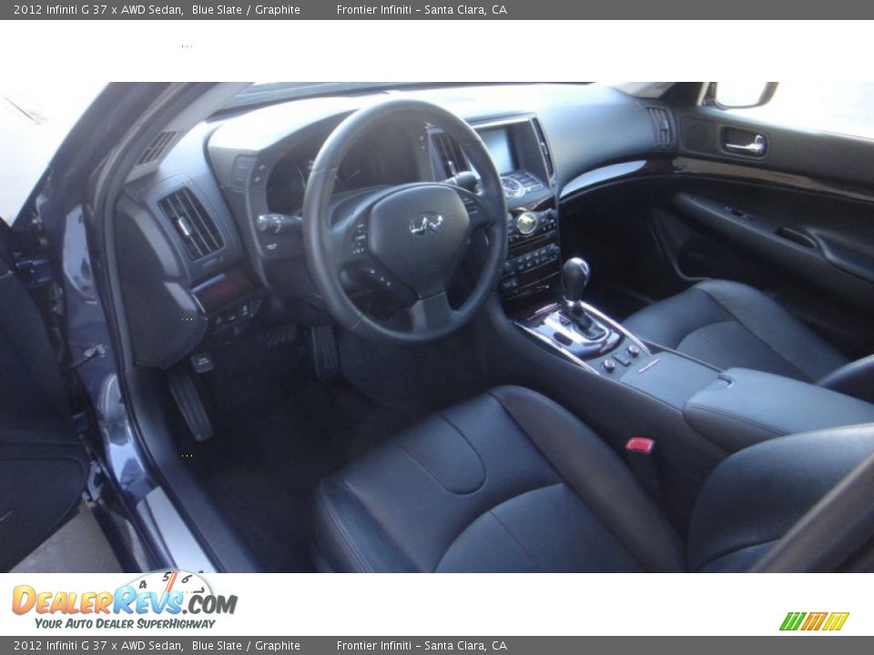 2012 Infiniti G 37 x AWD Sedan Blue Slate / Graphite Photo #16
