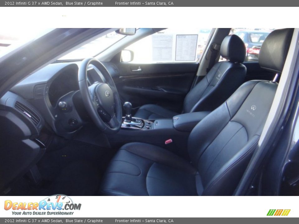 2012 Infiniti G 37 x AWD Sedan Blue Slate / Graphite Photo #17