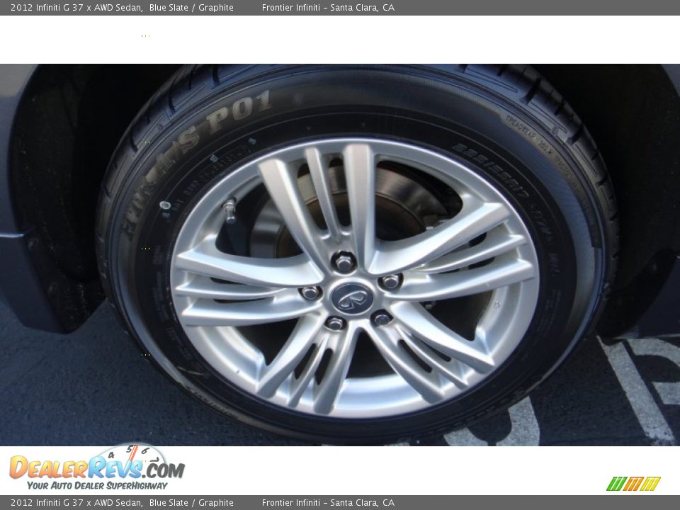 2012 Infiniti G 37 x AWD Sedan Blue Slate / Graphite Photo #23