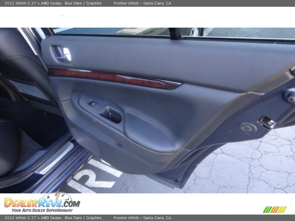 2012 Infiniti G 37 x AWD Sedan Blue Slate / Graphite Photo #25