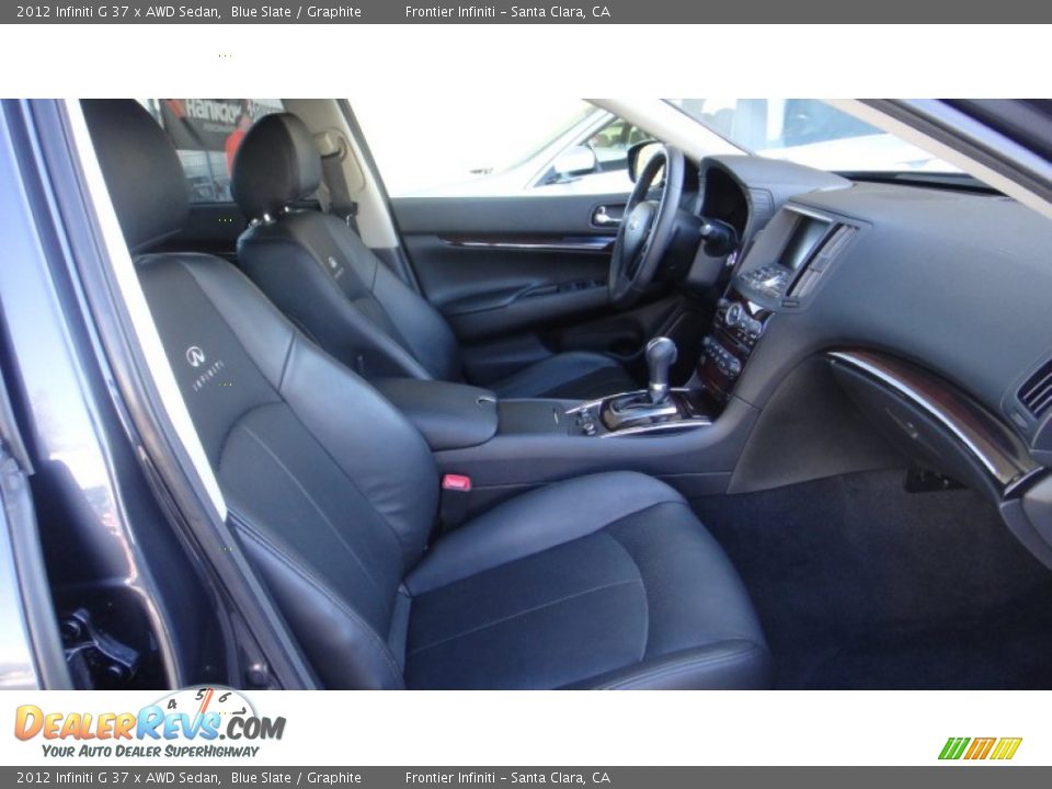 2012 Infiniti G 37 x AWD Sedan Blue Slate / Graphite Photo #27