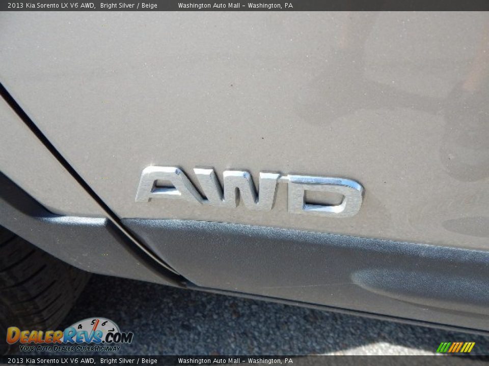 2013 Kia Sorento LX V6 AWD Bright Silver / Beige Photo #5