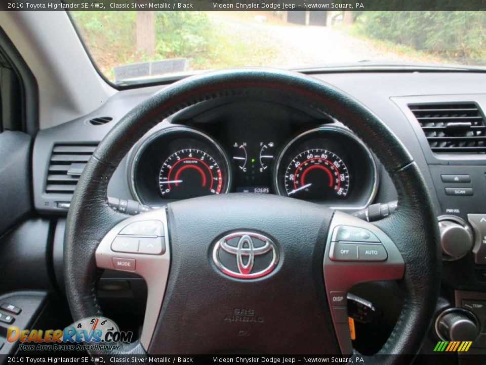 2010 Toyota Highlander SE 4WD Classic Silver Metallic / Black Photo #24