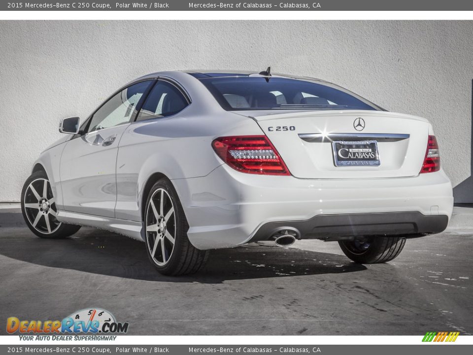 2015 Mercedes-Benz C 250 Coupe Polar White / Black Photo #2