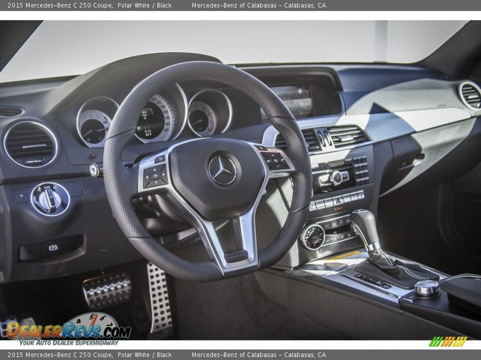 2015 Mercedes-Benz C 250 Coupe Polar White / Black Photo #5