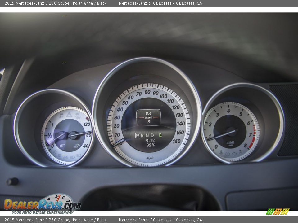 2015 Mercedes-Benz C 250 Coupe Polar White / Black Photo #6
