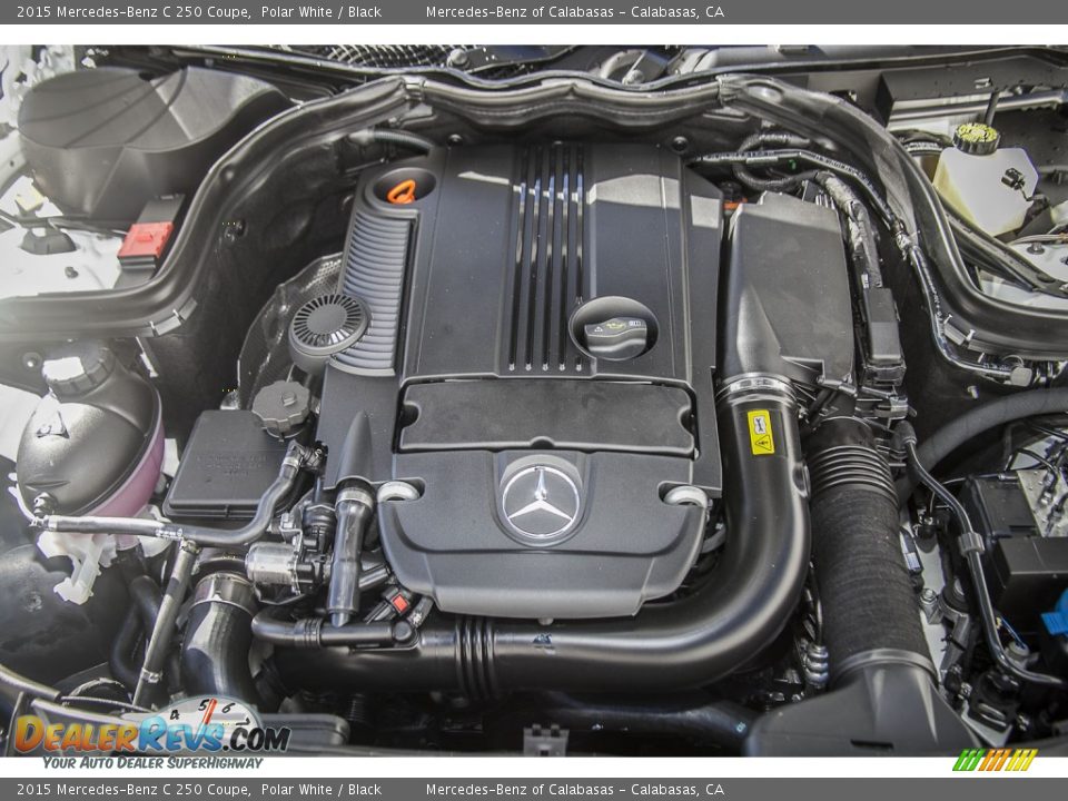 2015 Mercedes-Benz C 250 Coupe Polar White / Black Photo #9
