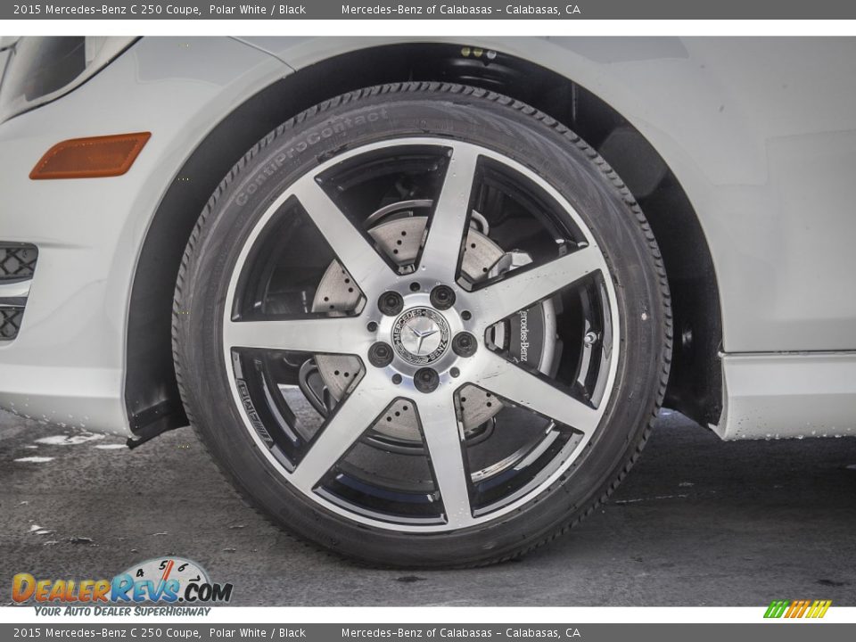 2015 Mercedes-Benz C 250 Coupe Polar White / Black Photo #10