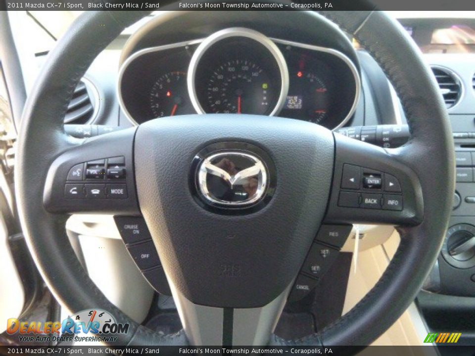 2011 Mazda CX-7 i Sport Black Cherry Mica / Sand Photo #3