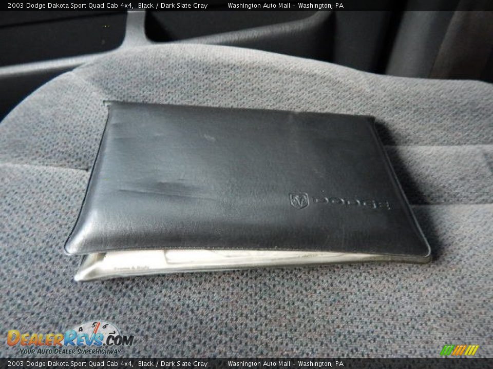 2003 Dodge Dakota Sport Quad Cab 4x4 Black / Dark Slate Gray Photo #18