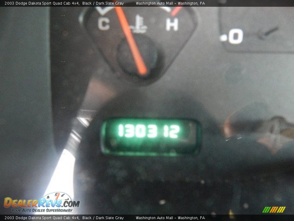 2003 Dodge Dakota Sport Quad Cab 4x4 Black / Dark Slate Gray Photo #20