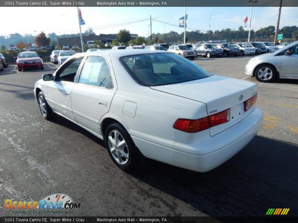 2001 Toyota Camry CE Super White / Gray Photo #7