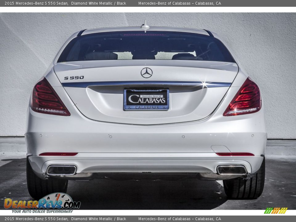 2015 Mercedes-Benz S 550 Sedan Diamond White Metallic / Black Photo #3