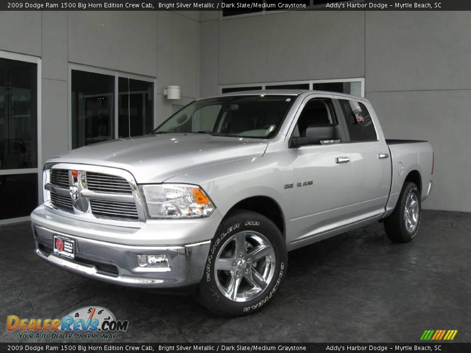 2009 Dodge Ram 1500 Big Horn Edition Crew Cab Bright Silver Metallic / Dark Slate/Medium Graystone Photo #1