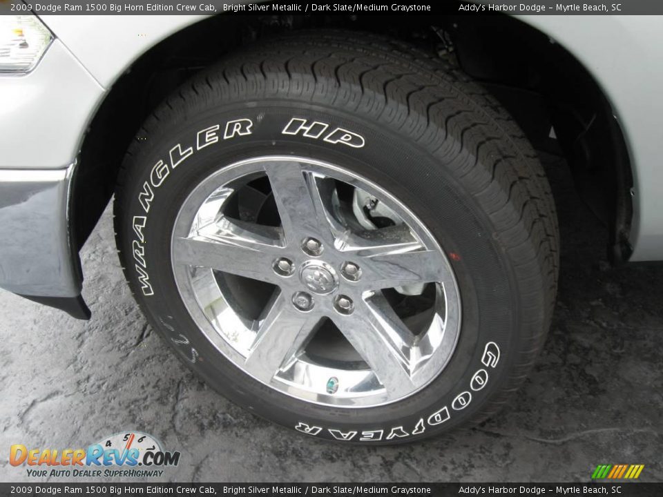 2009 Dodge Ram 1500 Big Horn Edition Crew Cab Bright Silver Metallic / Dark Slate/Medium Graystone Photo #3