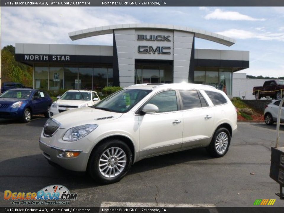 2012 Buick Enclave AWD White Opal / Cashmere Photo #1