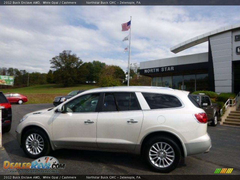 2012 Buick Enclave AWD White Opal / Cashmere Photo #8