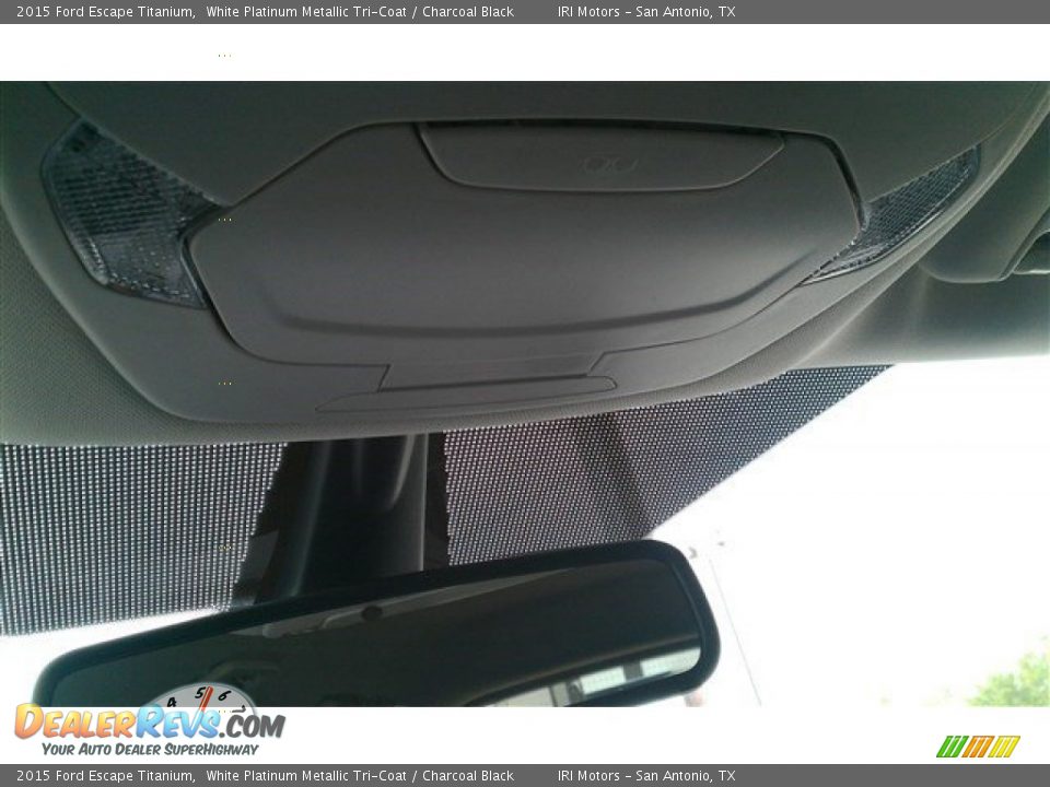 2015 Ford Escape Titanium White Platinum Metallic Tri-Coat / Charcoal Black Photo #32