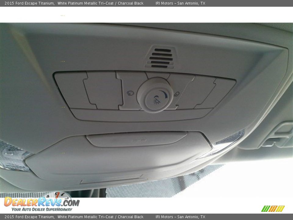 2015 Ford Escape Titanium White Platinum Metallic Tri-Coat / Charcoal Black Photo #33