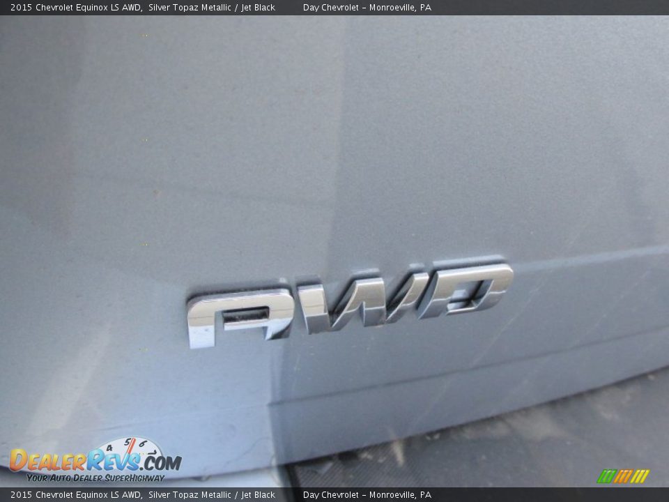 2015 Chevrolet Equinox LS AWD Silver Topaz Metallic / Jet Black Photo #7