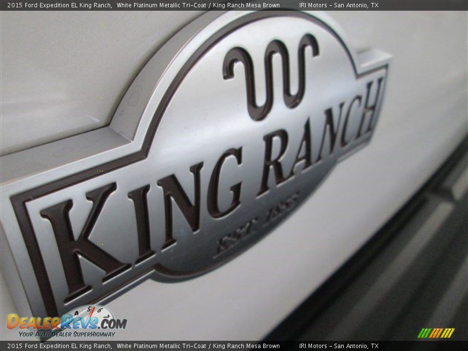 2015 Ford Expedition EL King Ranch White Platinum Metallic Tri-Coat / King Ranch Mesa Brown Photo #6
