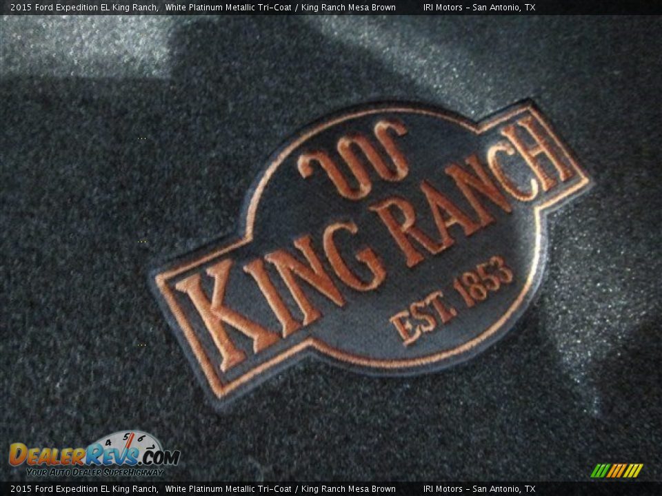 2015 Ford Expedition EL King Ranch White Platinum Metallic Tri-Coat / King Ranch Mesa Brown Photo #22