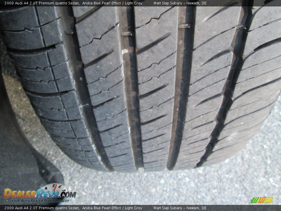2009 Audi A4 2.0T Premium quattro Sedan Aruba Blue Pearl Effect / Light Grey Photo #23