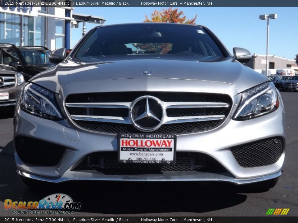 2015 Mercedes-Benz C 300 4Matic Paladium Silver Metallic / Black Photo #2