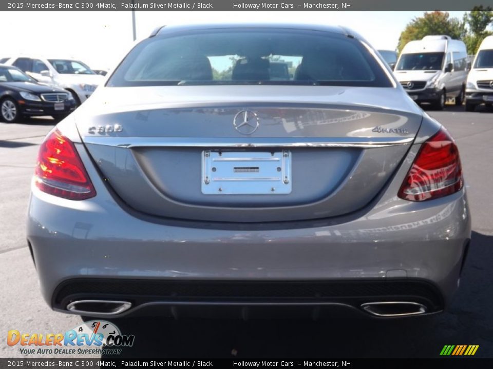 2015 Mercedes-Benz C 300 4Matic Paladium Silver Metallic / Black Photo #4