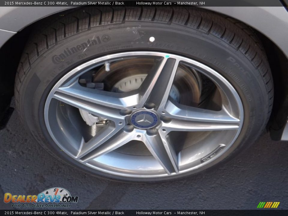 2015 Mercedes-Benz C 300 4Matic Paladium Silver Metallic / Black Photo #5
