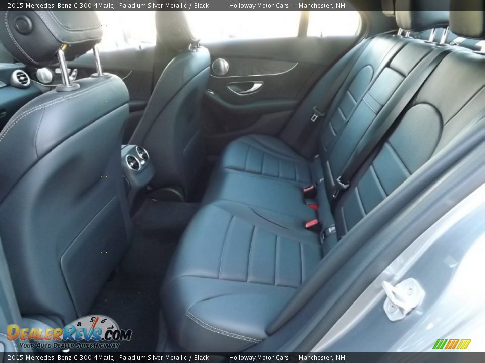 2015 Mercedes-Benz C 300 4Matic Paladium Silver Metallic / Black Photo #6
