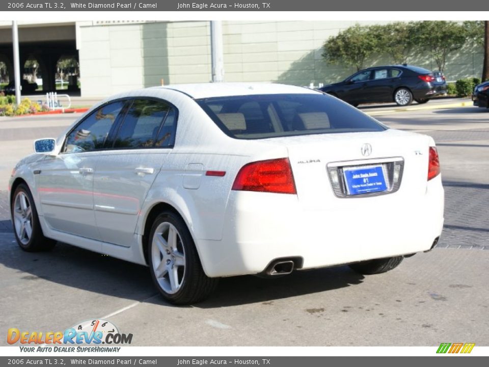 2006 Acura TL 3.2 White Diamond Pearl / Camel Photo #6
