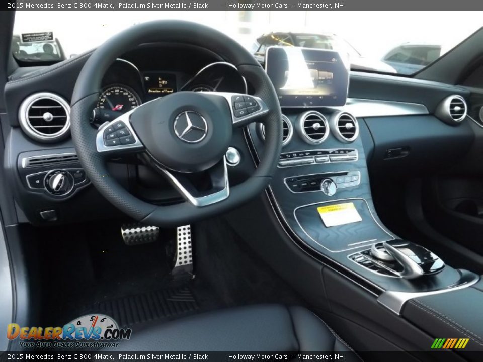 2015 Mercedes-Benz C 300 4Matic Paladium Silver Metallic / Black Photo #7