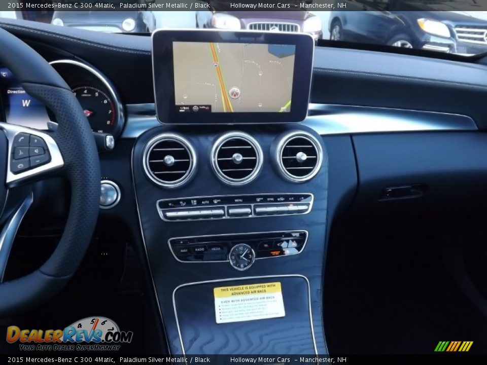 2015 Mercedes-Benz C 300 4Matic Paladium Silver Metallic / Black Photo #11