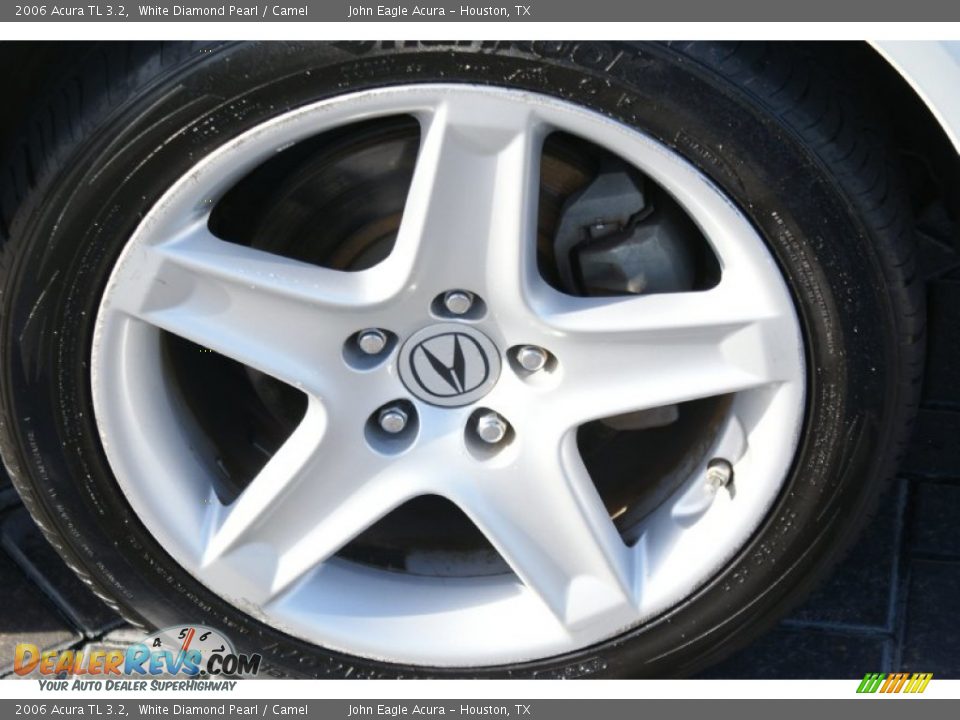 2006 Acura TL 3.2 White Diamond Pearl / Camel Photo #11
