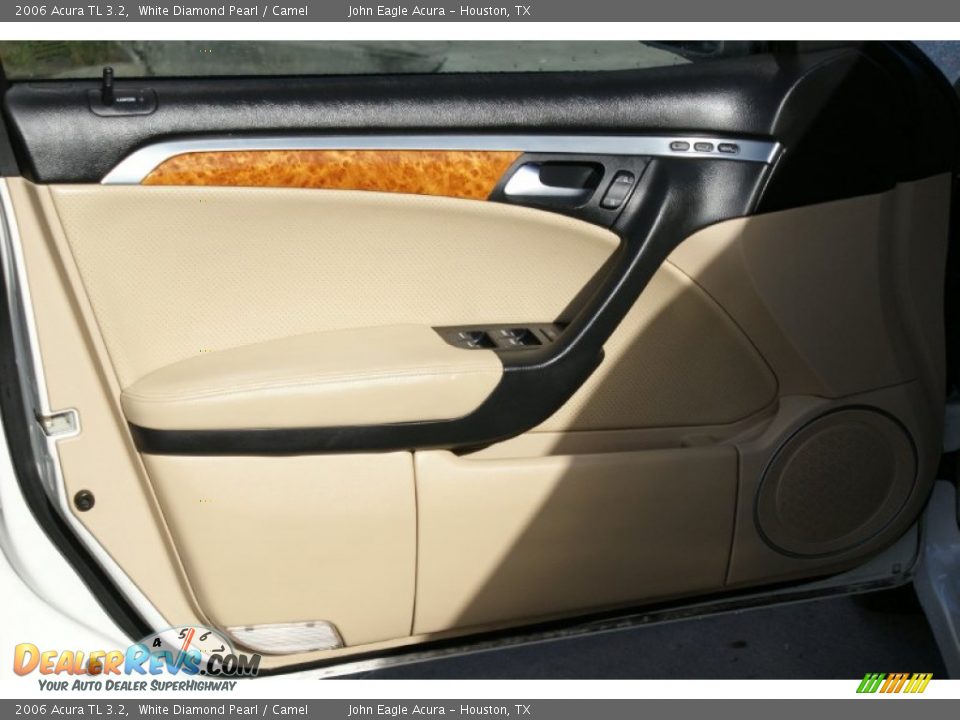 2006 Acura TL 3.2 White Diamond Pearl / Camel Photo #12