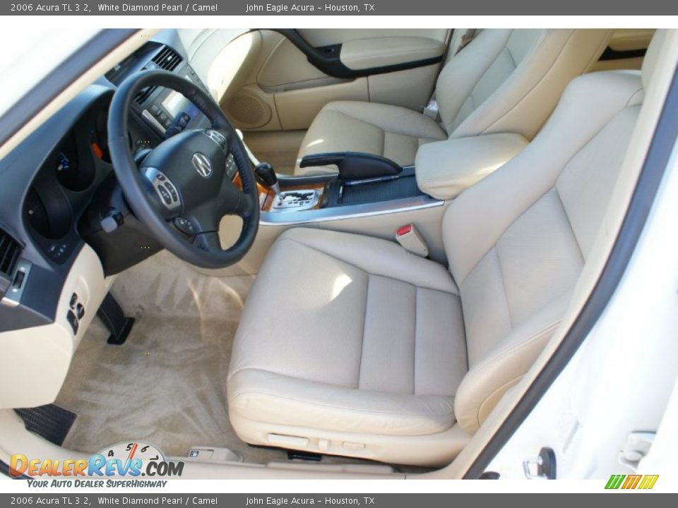 2006 Acura TL 3.2 White Diamond Pearl / Camel Photo #13