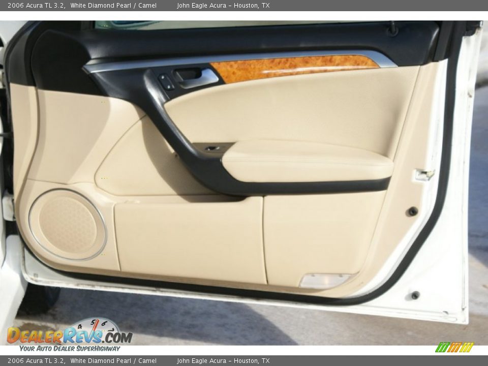2006 Acura TL 3.2 White Diamond Pearl / Camel Photo #22