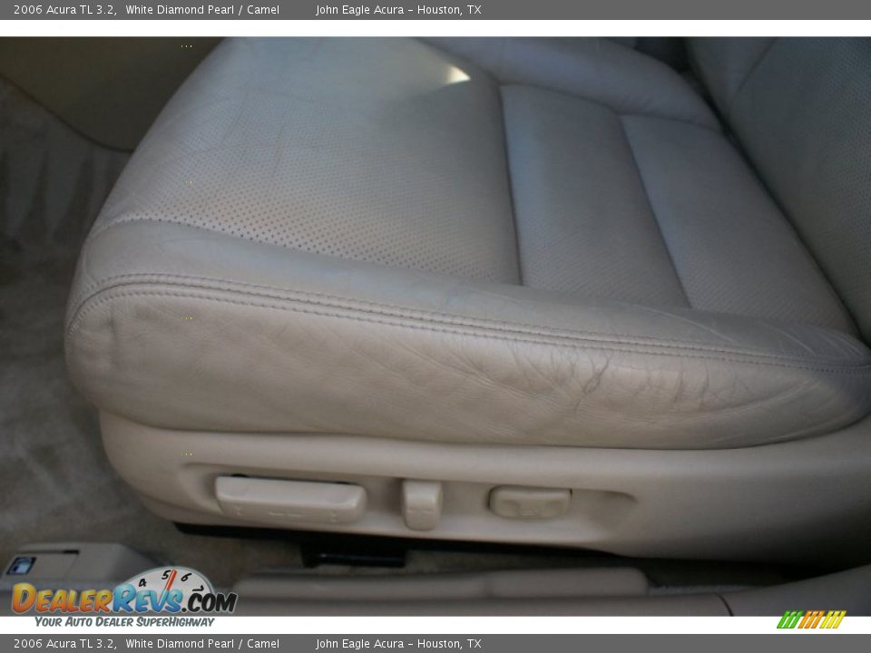 2006 Acura TL 3.2 White Diamond Pearl / Camel Photo #25