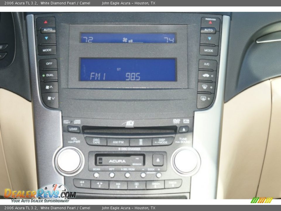 2006 Acura TL 3.2 White Diamond Pearl / Camel Photo #29