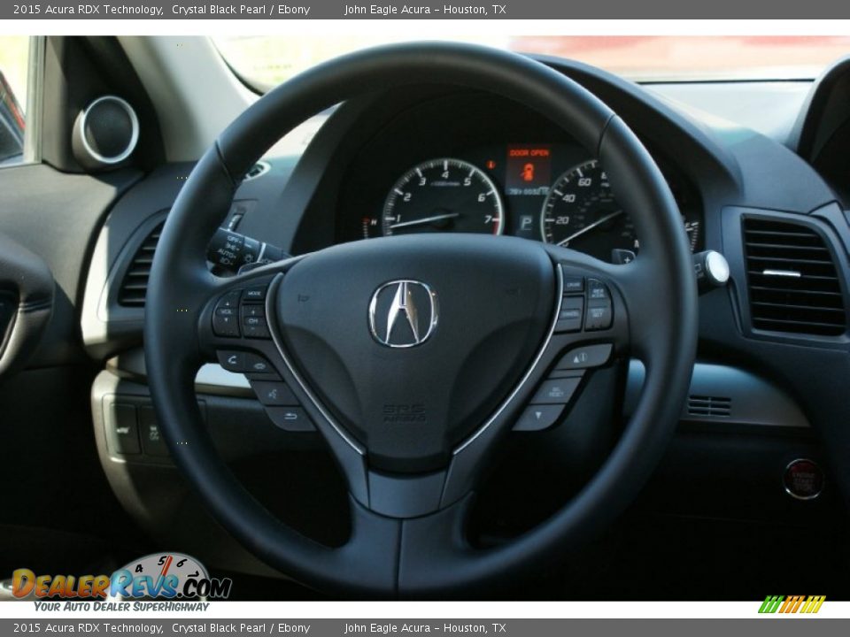 2015 Acura RDX Technology Crystal Black Pearl / Ebony Photo #34