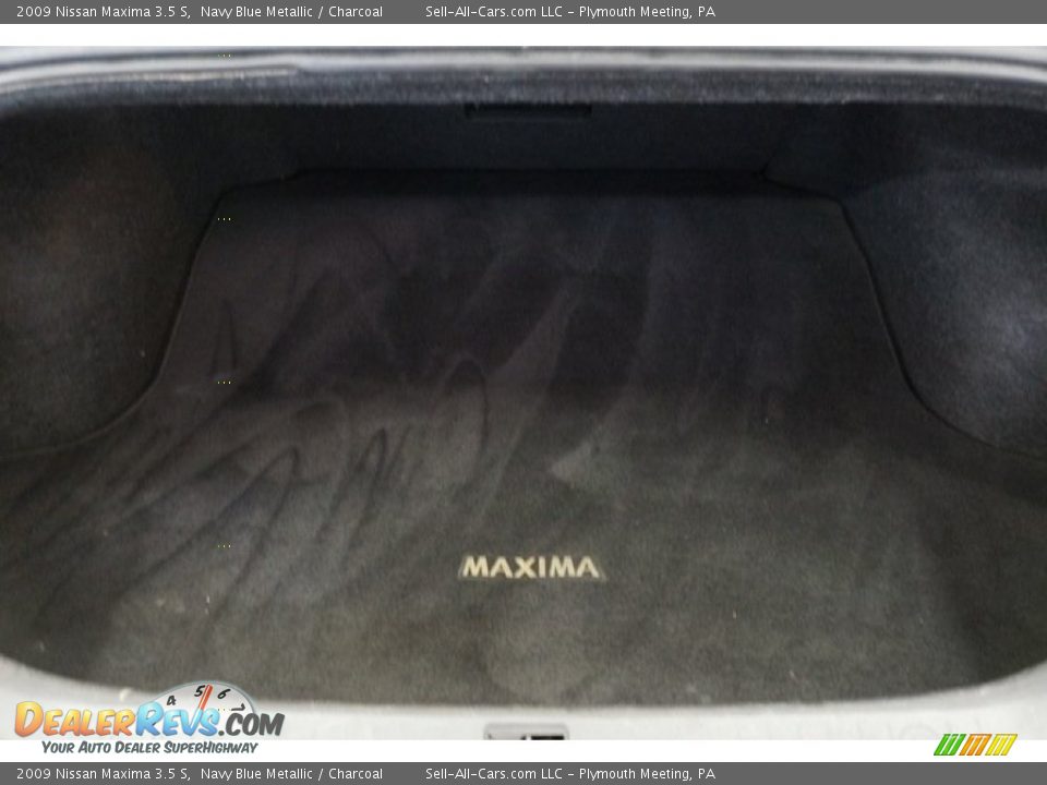 2009 Nissan Maxima 3.5 S Navy Blue Metallic / Charcoal Photo #18