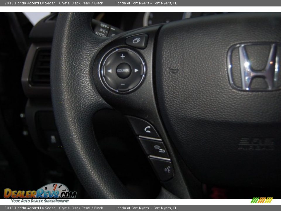2013 Honda Accord LX Sedan Crystal Black Pearl / Black Photo #19