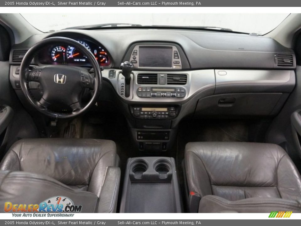 2005 Honda Odyssey EX-L Silver Pearl Metallic / Gray Photo #22