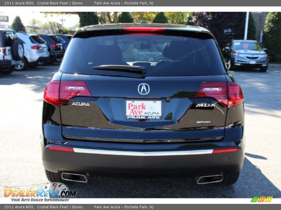 2011 Acura MDX Crystal Black Pearl / Ebony Photo #4