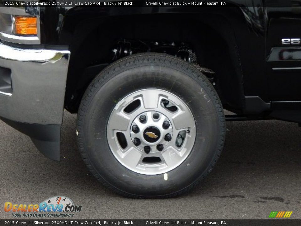 2015 Chevrolet Silverado 2500HD LT Crew Cab 4x4 Black / Jet Black Photo #3