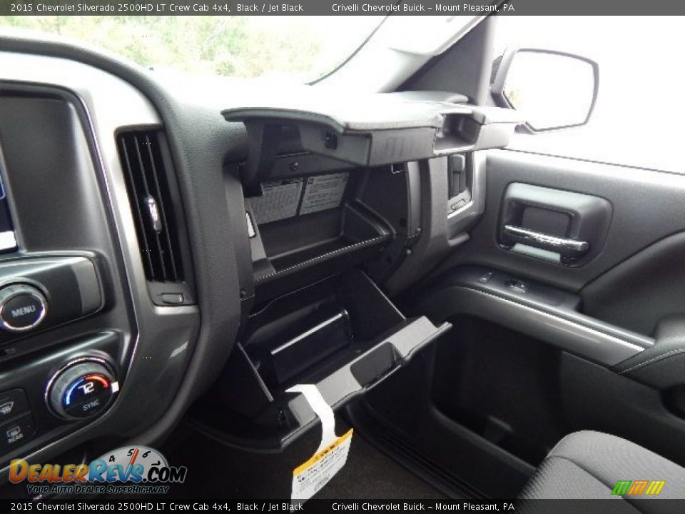 2015 Chevrolet Silverado 2500HD LT Crew Cab 4x4 Black / Jet Black Photo #21